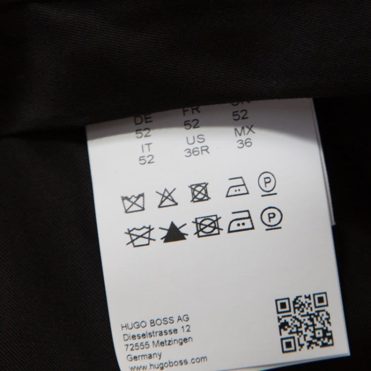 Pre Owned Hugo By Hugo Boss Grey Wool Slim Fit Himens Trousers XL