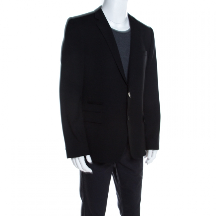 Pre Owned Hugo by Hugo Boss Black Wool Tailored Alkoso Blazer XL
