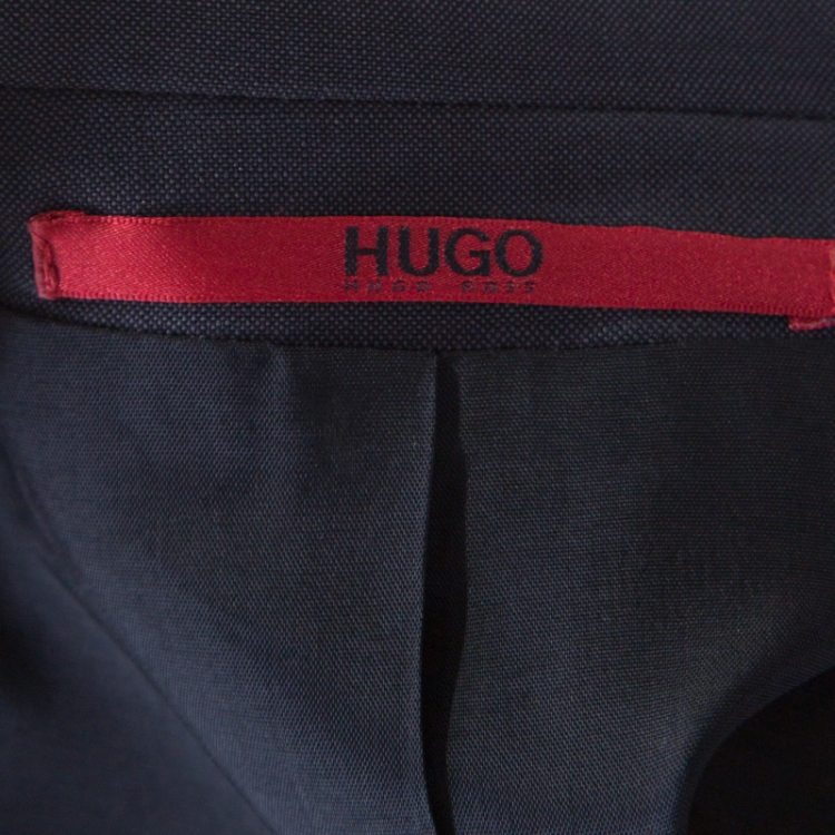 Pre Owned Hugo By Hugo Boss Grey Wool Slim Fit Alim/Himens Suit XL