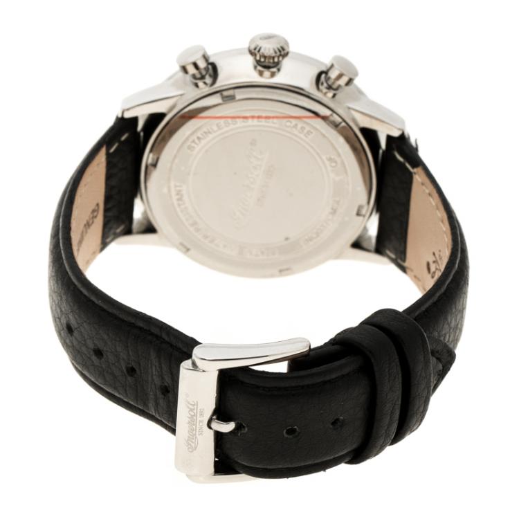 Pre Owned Ingersoll White Stainless Steel Eaton Men's Wristwatch 45MM