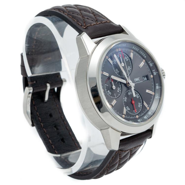 Pre Owned IWC Grey Slate Dial Ingenieur Special Edition To 750 Piece Steel Men'S Watch 42MM