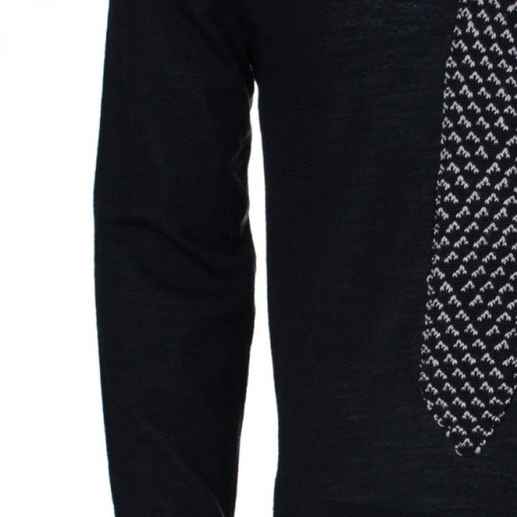 Pre Owned Jean Paul Gaultier Mens Knit Tie Sweater L