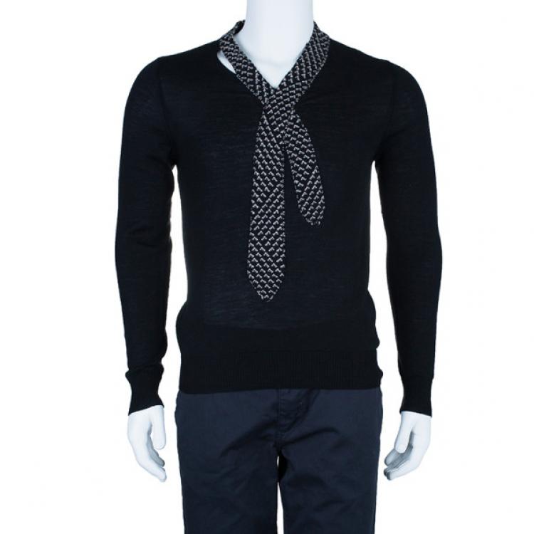 Pre Owned Jean Paul Gaultier Mens Knit Tie Sweater M