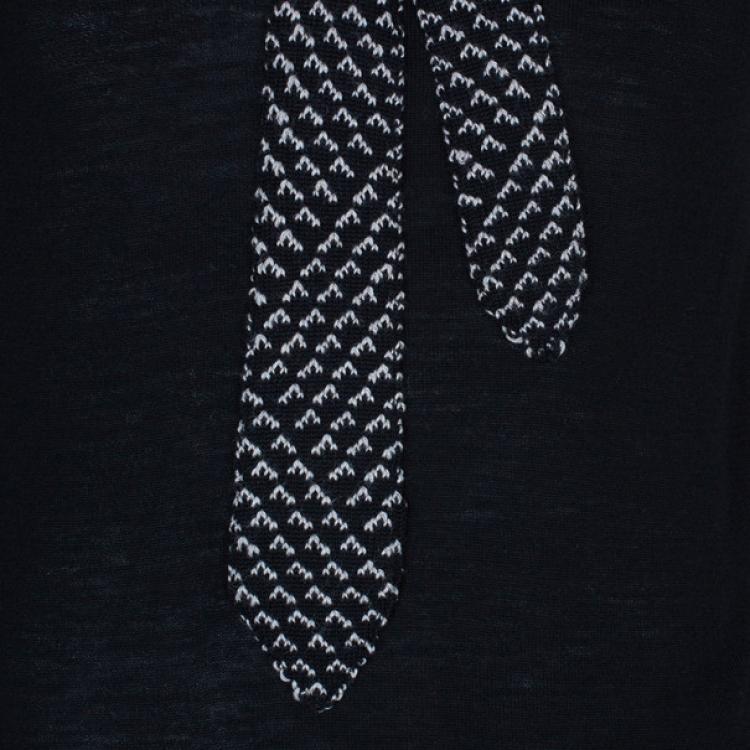 Pre Owned Jean Paul Gaultier Mens Knit Tie Sweater M