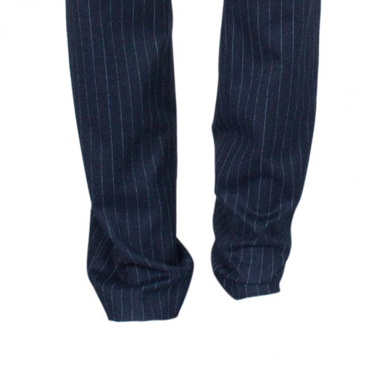 Pre Owned Jean Paul Gaultier Mens Pinstriped Trousers M