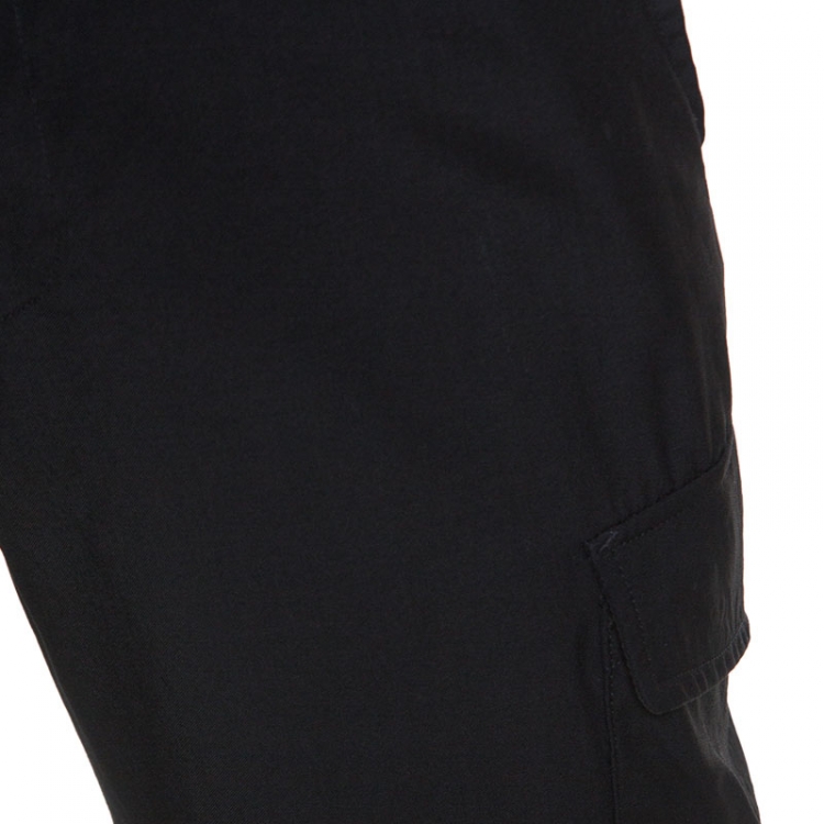 Pre Owned Jean Paul Gaultier Black Wool Lightweight Cargo Trousers XL 
