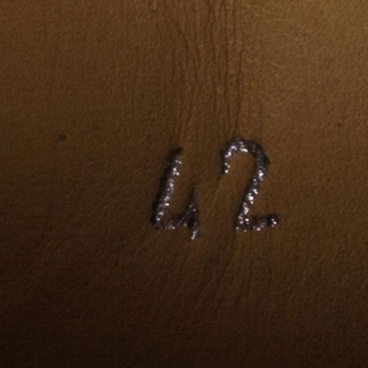 Pre Owned Jimmy Choo Black Viper Print Leather High Top Sneakers Size 42