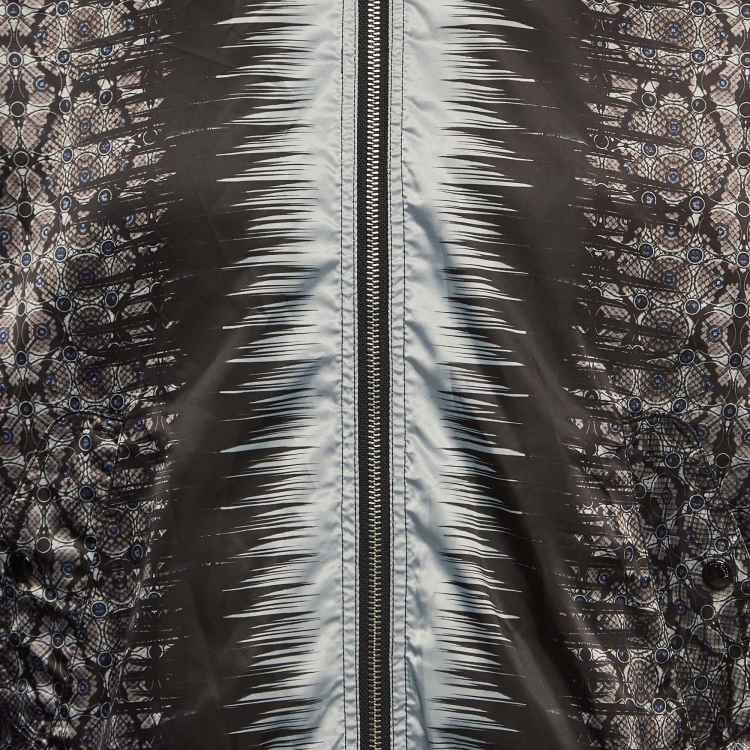 Pre Owned Just Cavalli Multicolor Animal Print Synthetic Bomber Jacket L