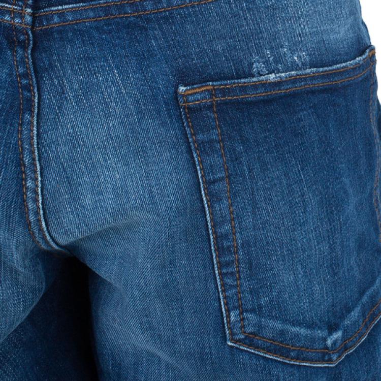 Pre Owned Just Cavalli Blue Relaxed Fit Men's Jeans XXL