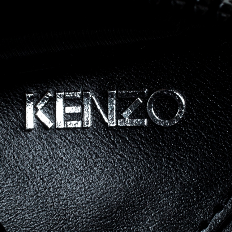 Pre Owned Kenzo Black Nylon Sport Shoulder Bag