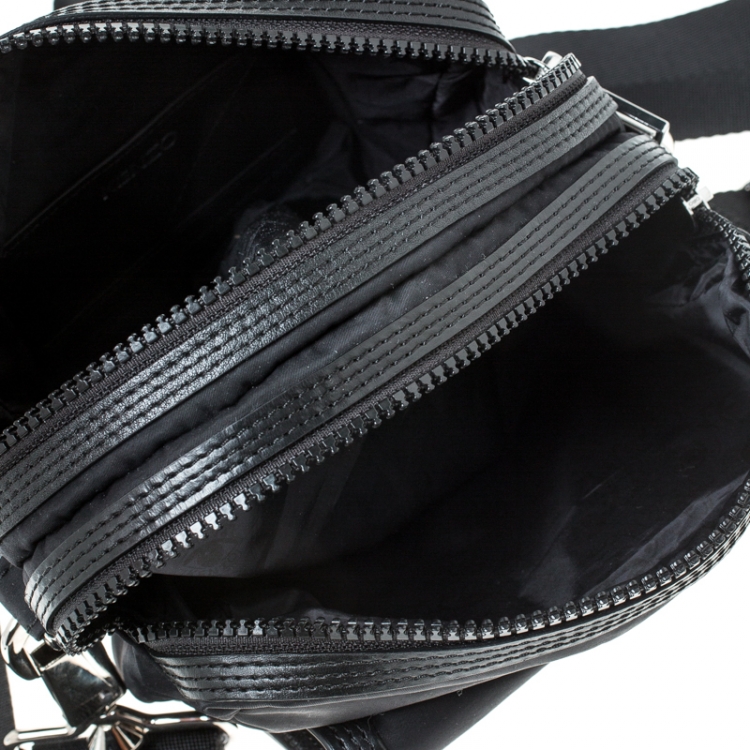 Pre Owned Kenzo Black Nylon Sport Shoulder Bag