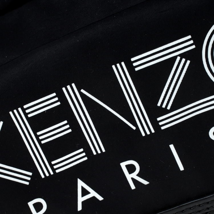 Pre Owned Kenzo Black Nylon Sport Shoulder Bag