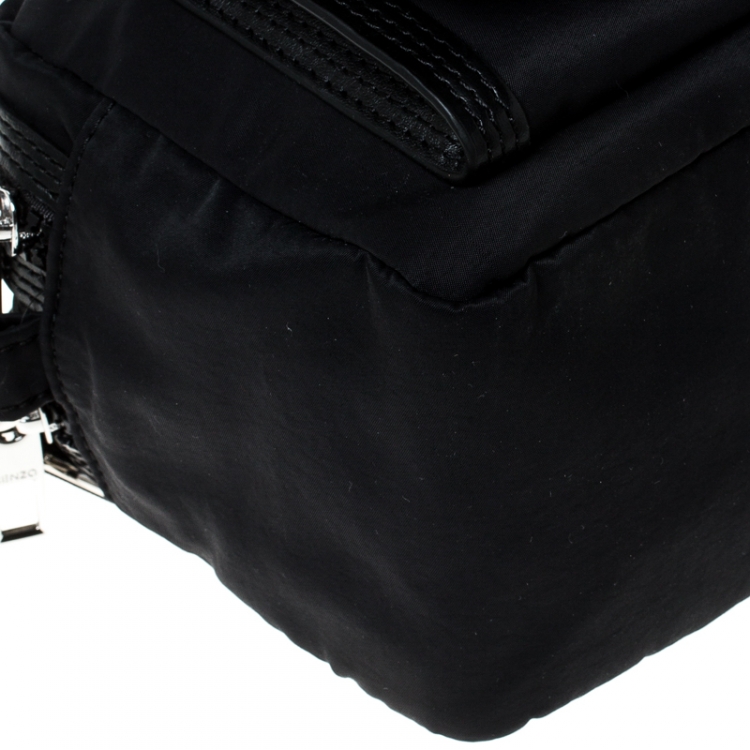Pre Owned Kenzo Black Nylon Sport Shoulder Bag