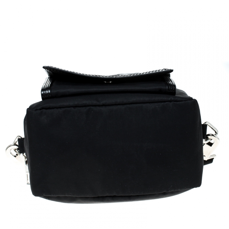 Pre Owned Kenzo Black Nylon Sport Shoulder Bag