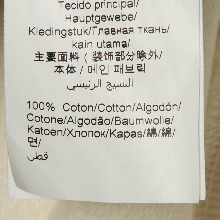 Pre Owned Kenzo Ivory Cotton Flying Tiger Embroidered Sweatshirt S 