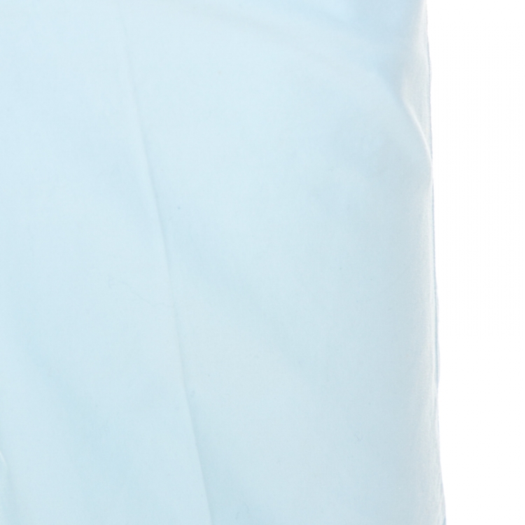 Pre Owned Kenzo Light Blue Cotton Collection Fit Bermuda Shorts S