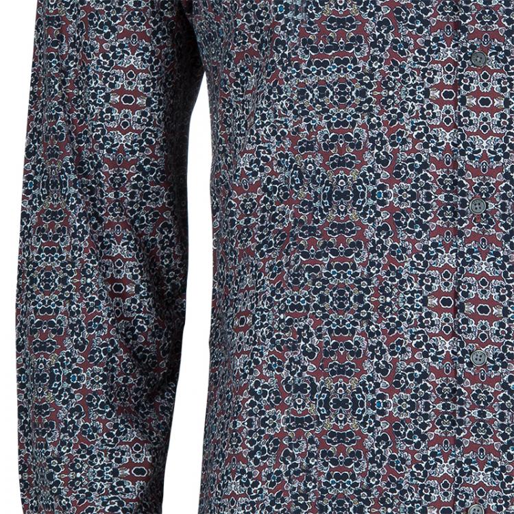 Pre Owned Kenzo Men's Floral Print Shirt M