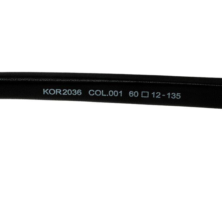 Pre Owned Korloff Black/Black Gradient KOR2036 Aviator Sunglasses