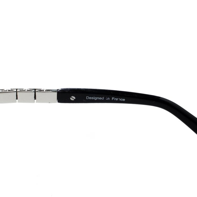 Pre Owned Korloff Silver Mirror KOR2016 Aviator Sunglasses