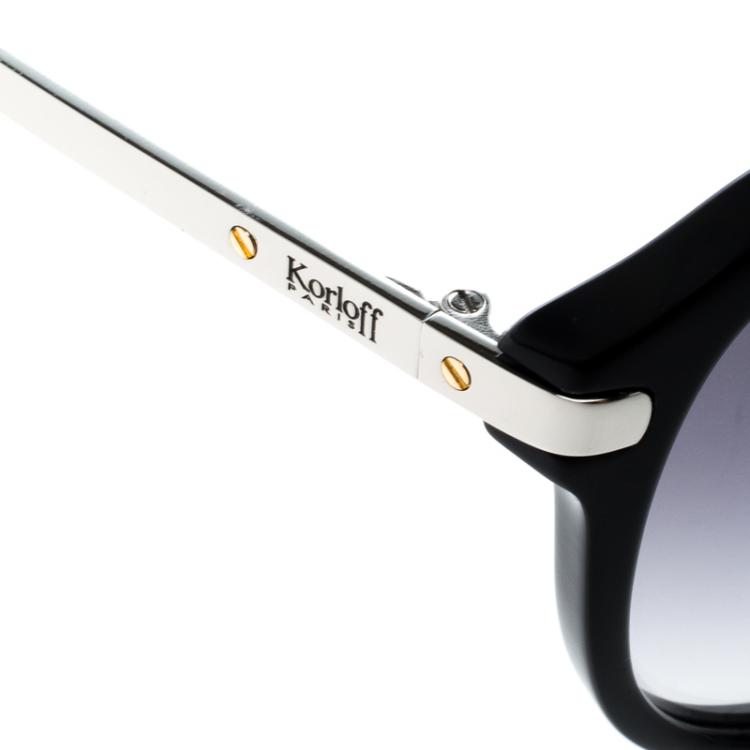 مملوكة مسبقًا Korloff Black Gradient KOR2035 Aviator Sunglasses