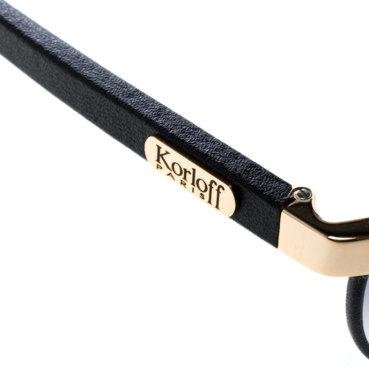 Pre Owned Korloff Black Gradient KOR2036 Aviator Sunglasses