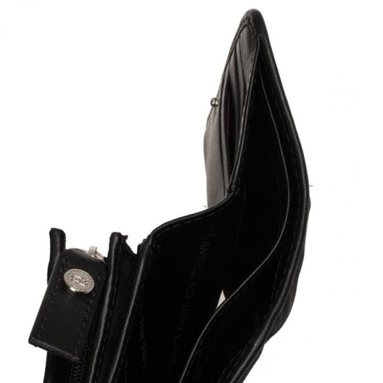 Pre Owned Lancel Compact Flap Wallet 