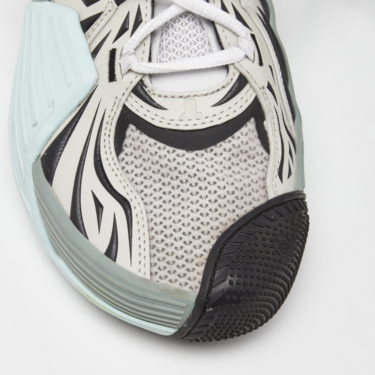 مملوكة مسبقًا Lanvin Multicolor Mesh and Rubber Lace Up Sneakers Size 40