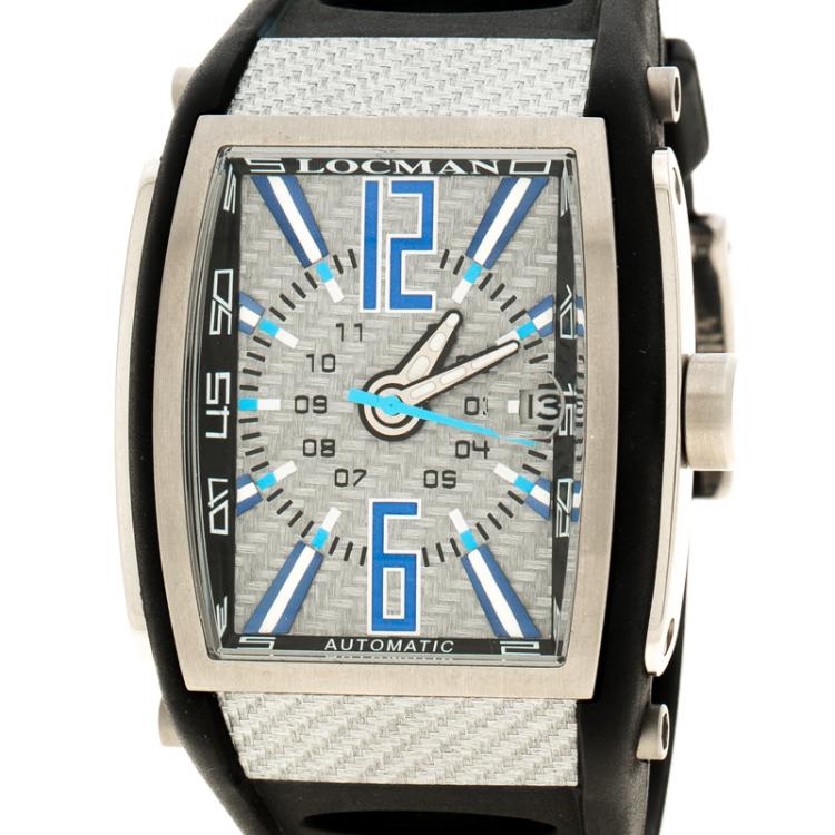 مملوكة مسبقًا Locman Grey Titanium and Stainless Steel Tremila N.A1343 Men's Wristwatch 40MM
