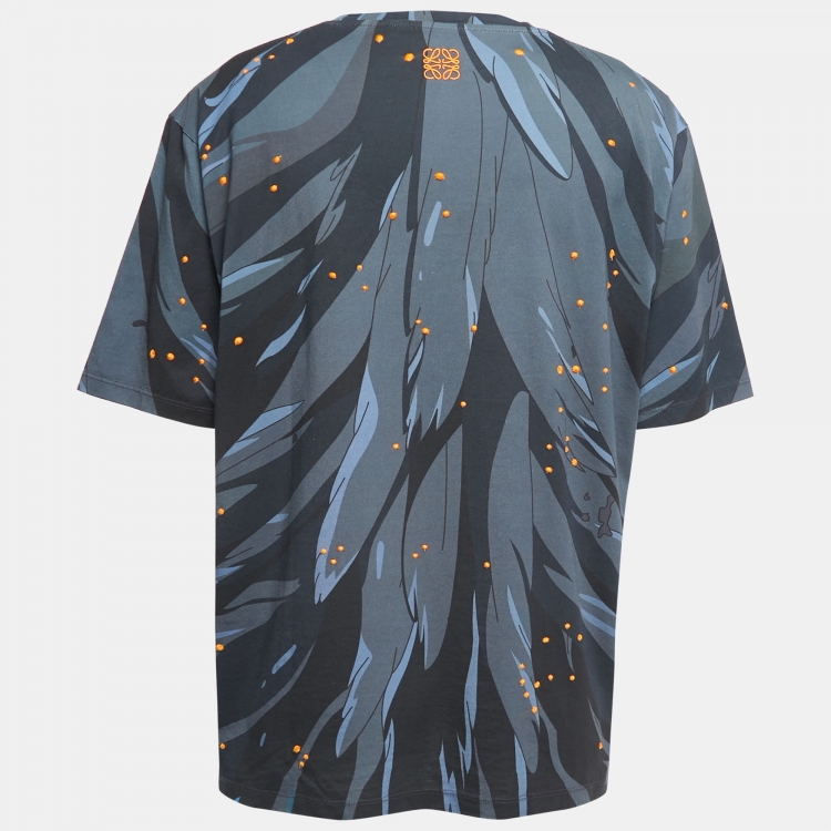 Pre Owned Loewe X  Howl's Moving Castle Multicolor Cotton "Howl and Sophie" T-Shirt M