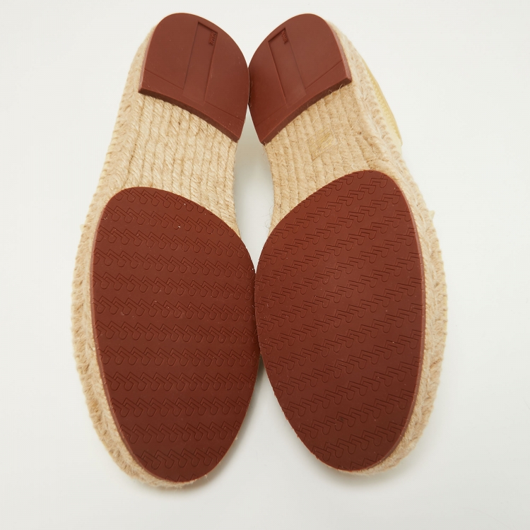 Pre Owned Loro Piana Green Suede Seaside Walk Espadrilles Size 43