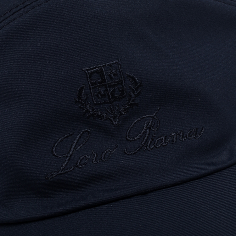 Pre Owned Loro Piana Navy Blue Storm System Baseball Cap L