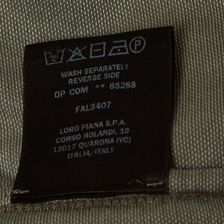 Pre Owned Loro Piana Grey Cotton Polo T-Shirt M