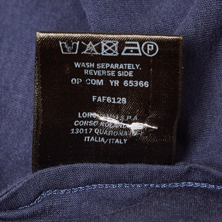 Pre Owned Loro Piana Blue Cotton Blend Soft T-Shirt XXL