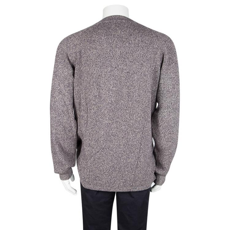 Pre Owned Loro Piana Purple Baby Cashmere Cardigan 3XL