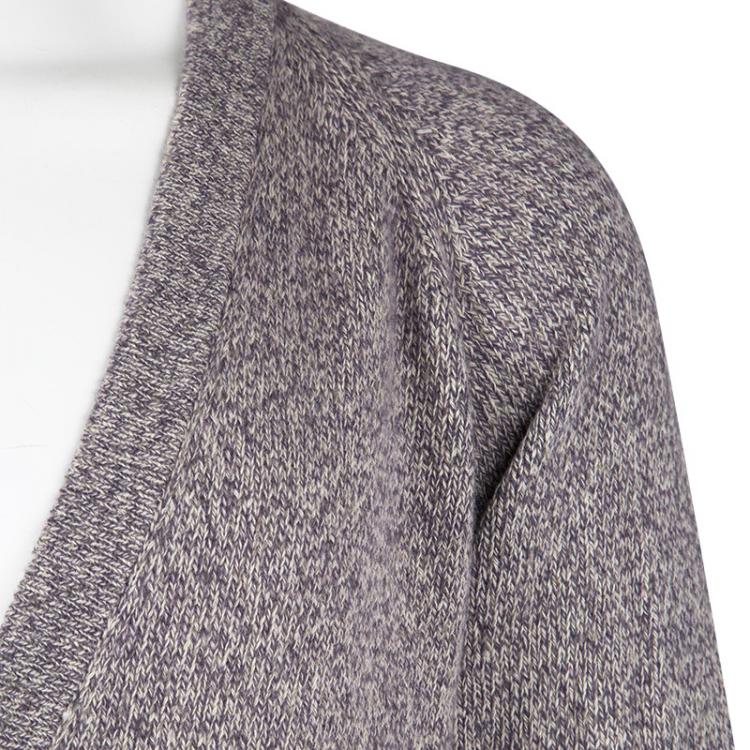 Pre Owned Loro Piana Purple Baby Cashmere Cardigan 3XL