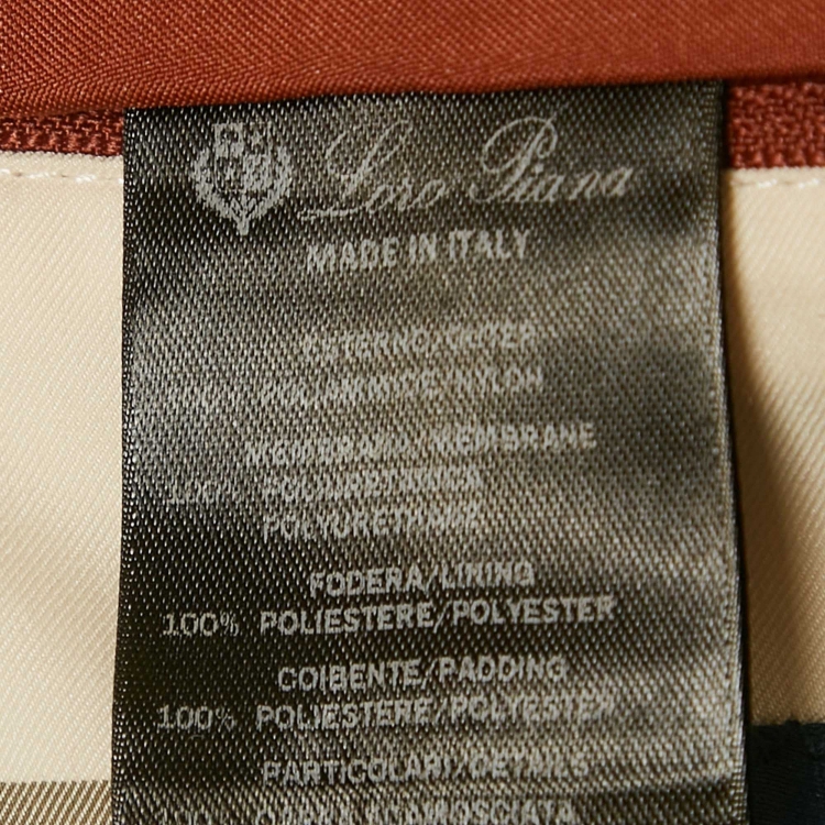 Pre Owned Loro Piana Grey Nylon Match Play Puffer Vest L