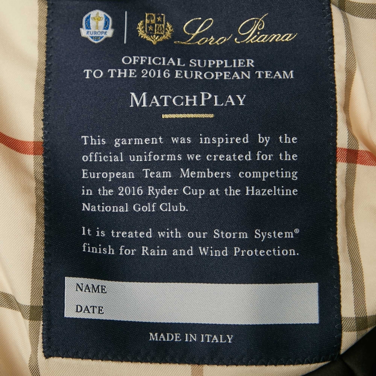 Pre Owned Loro Piana Grey Nylon Match Play Puffer Vest L