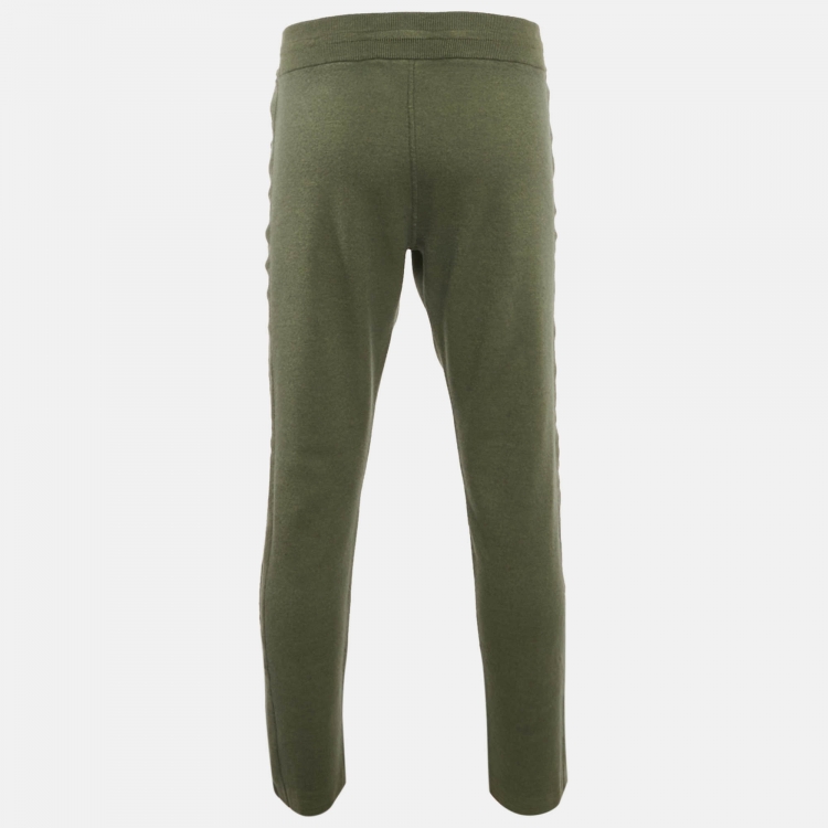 Pre Owned Loro Piana Green Cashmere Sweatpants 3XL