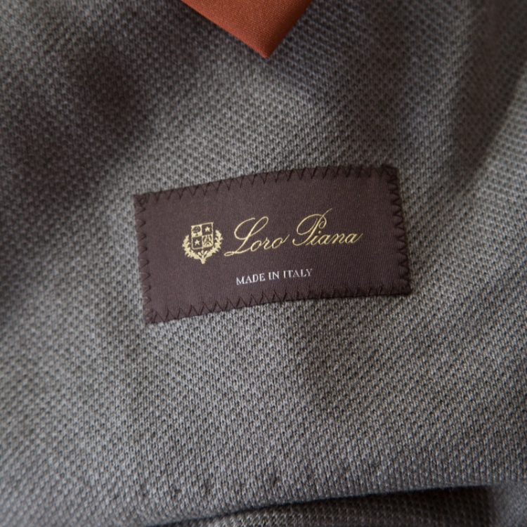 Pre Owned Loro Piana Sage Green Cashmere Silk Piqué Knit Sweater Jacket XL