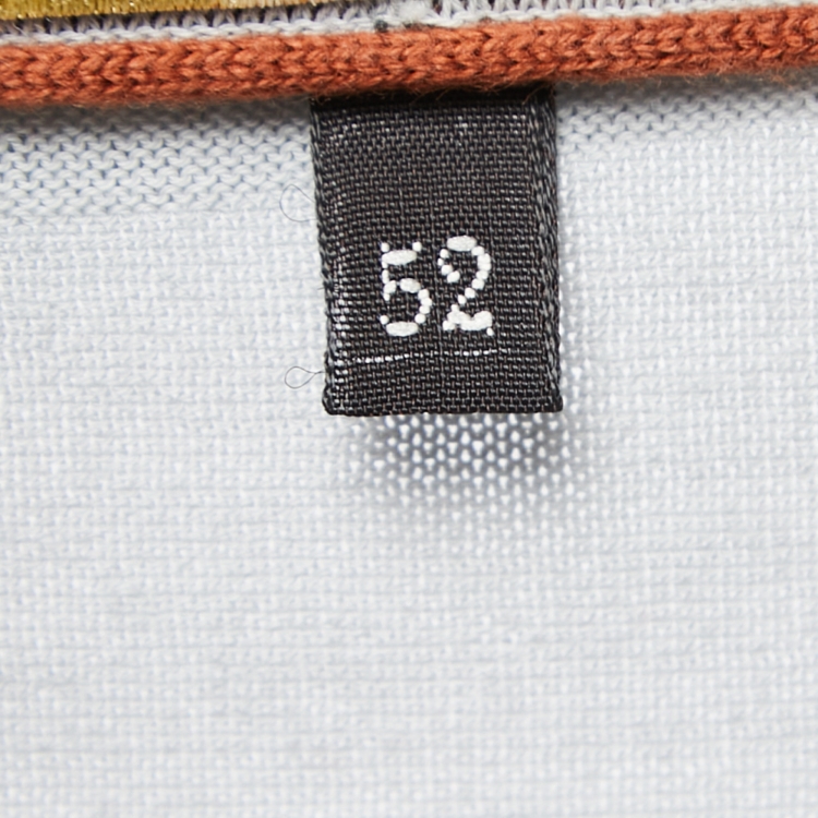 Pre Owned Loro Piana Grey Cotton Knit New Bay Polo T-Shirt XL