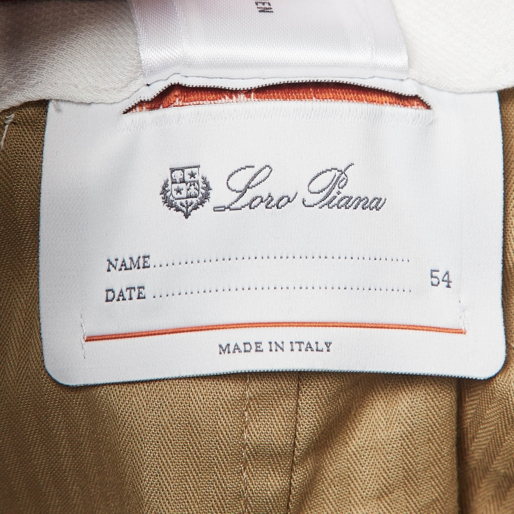 مملوكة مسبقًا Loro Piana Red Cotton & Linen Cargo Shorts 2XL