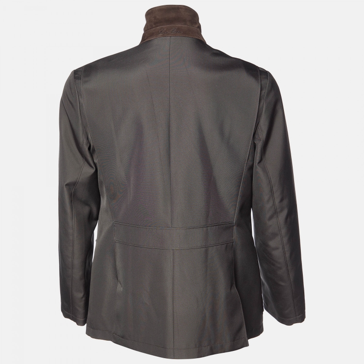Pre Owned Loro Piana Grey Roadster Villa D'Este Jacket L