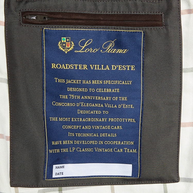 Pre Owned Loro Piana Grey Roadster Villa D'Este Jacket L