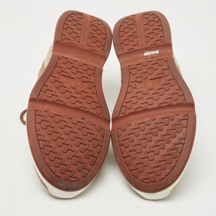 مملوكة مسبقًا Loro Piana Two Tone Nylon and Suede Modular Walk Sneakers Size 45