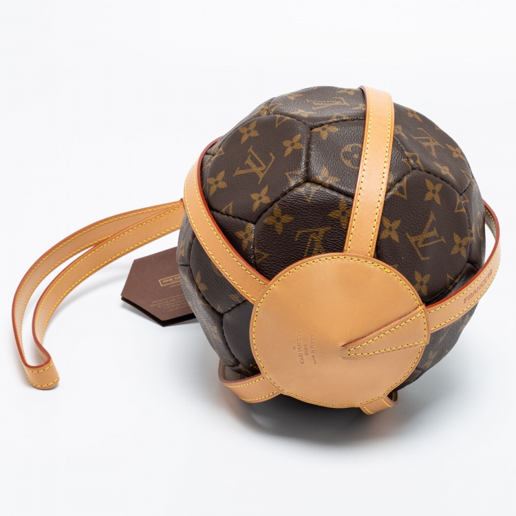 Pre Owned Louis Vuitton Monogram Canvas Limited Edition FIFA World Cup 98' Football and Holder