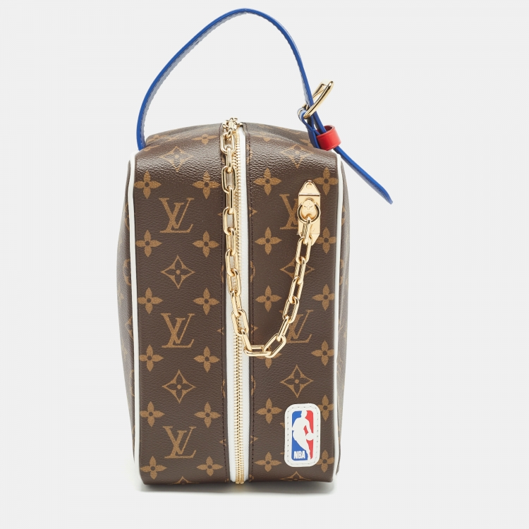 Pre Owned Louis Vuitton x NBA Monogram Canvas Cloakroom Dopp Kit Bag