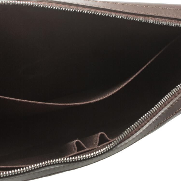 Pre Owned Louis Vuitton Brown Damier Infini Calypso Messenger MM Bag 