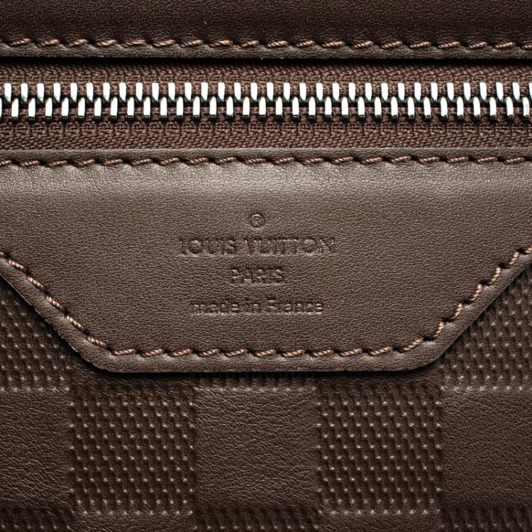 Pre Owned Louis Vuitton Brown Damier Infini Calypso Messenger MM Bag 