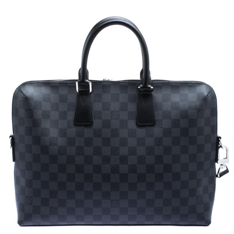 Pre Owned Louis Vuitton Damier Graphite Canvas Porte Documents Jour Messenger Bag