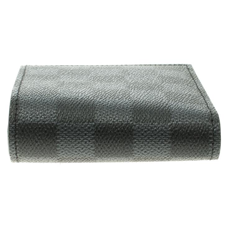 Pre Owned Louis Vuitton Damier Graphite Canvas Amerigo Wallet